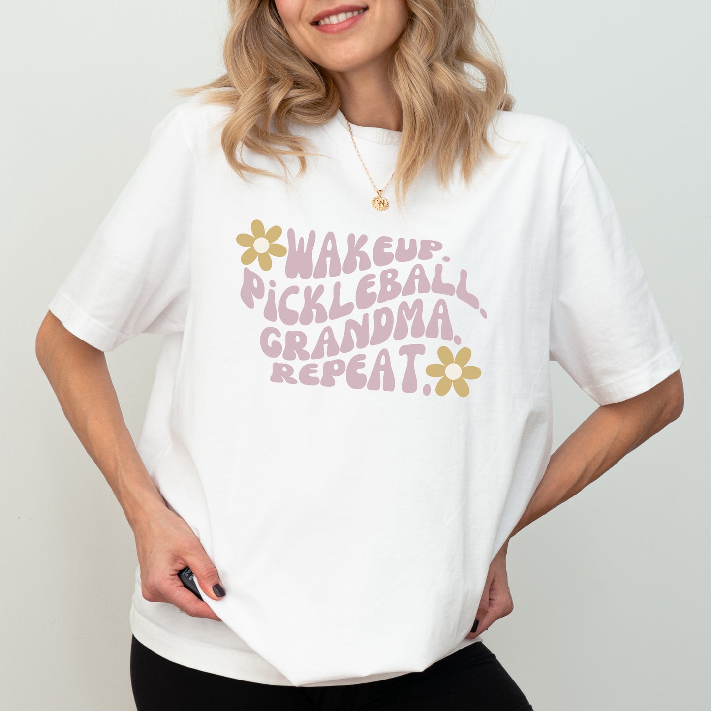 Pickleball Grandma  Repeat Cotton Unisex Tee