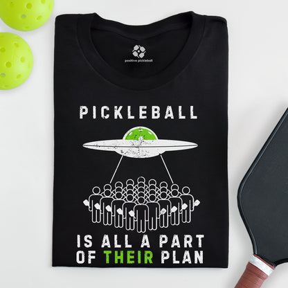 Alien Pickleballers Unisex Cotton Tee