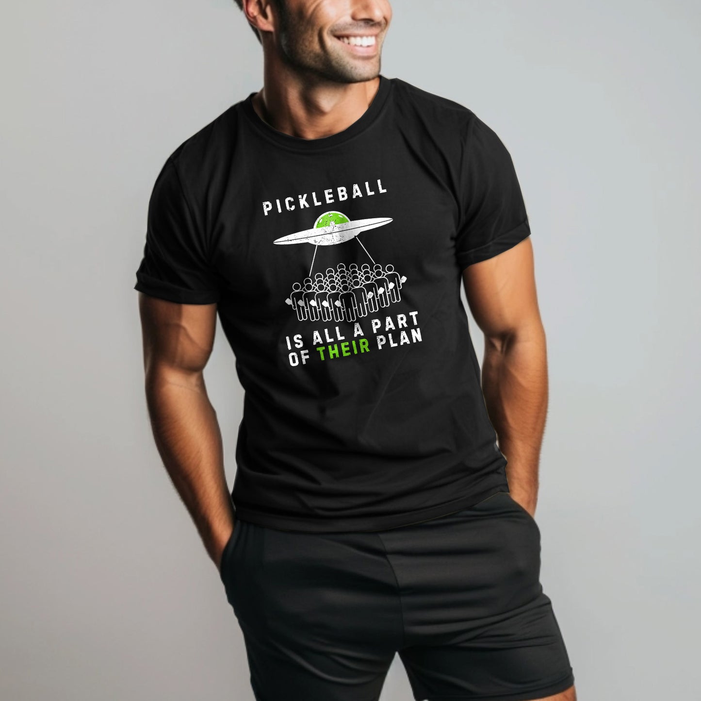 Alien Pickleballers Unisex Cotton Tee