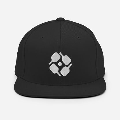 Geo-Pickleball Embroidered Snapback Hat