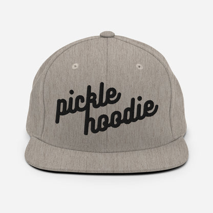 Picklehoodie 3D Puff Embroidered Snapback Hat