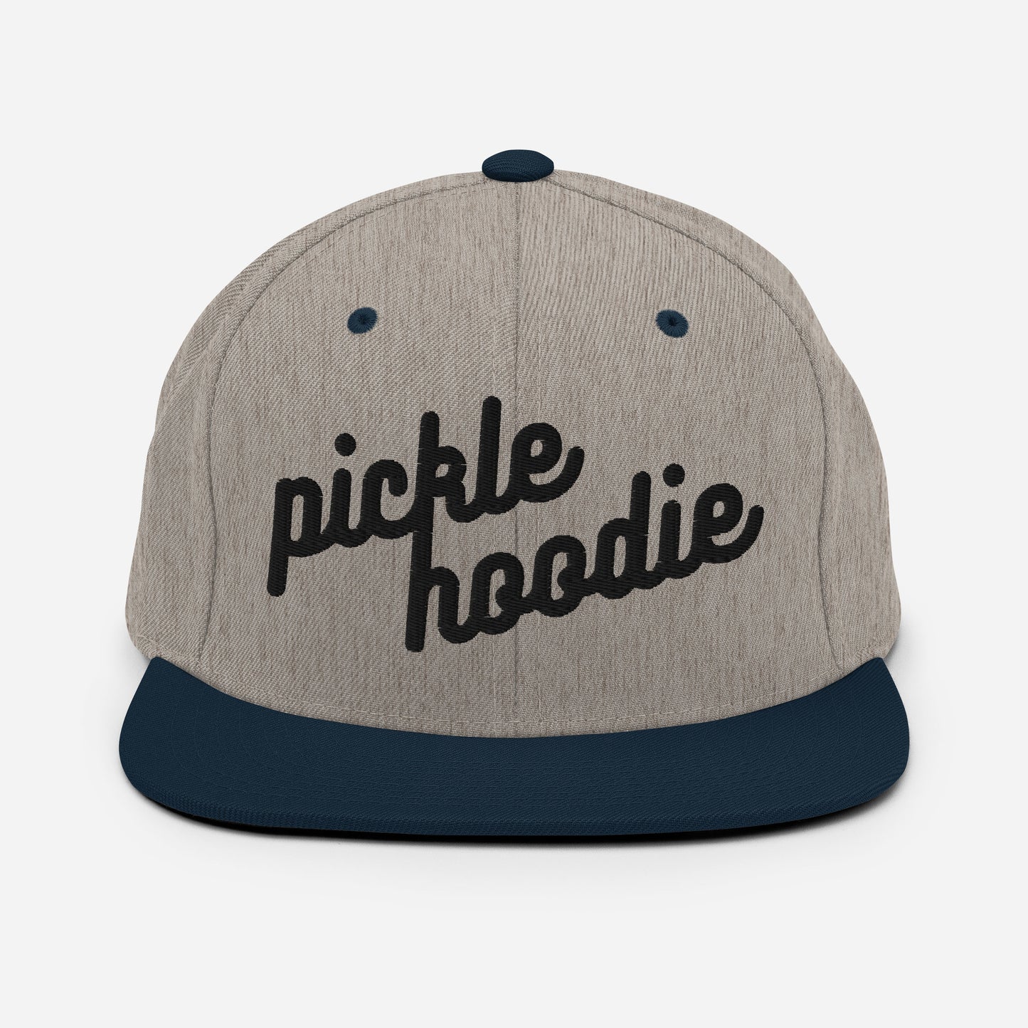 Picklehoodie 3D Puff Embroidered Snapback Hat