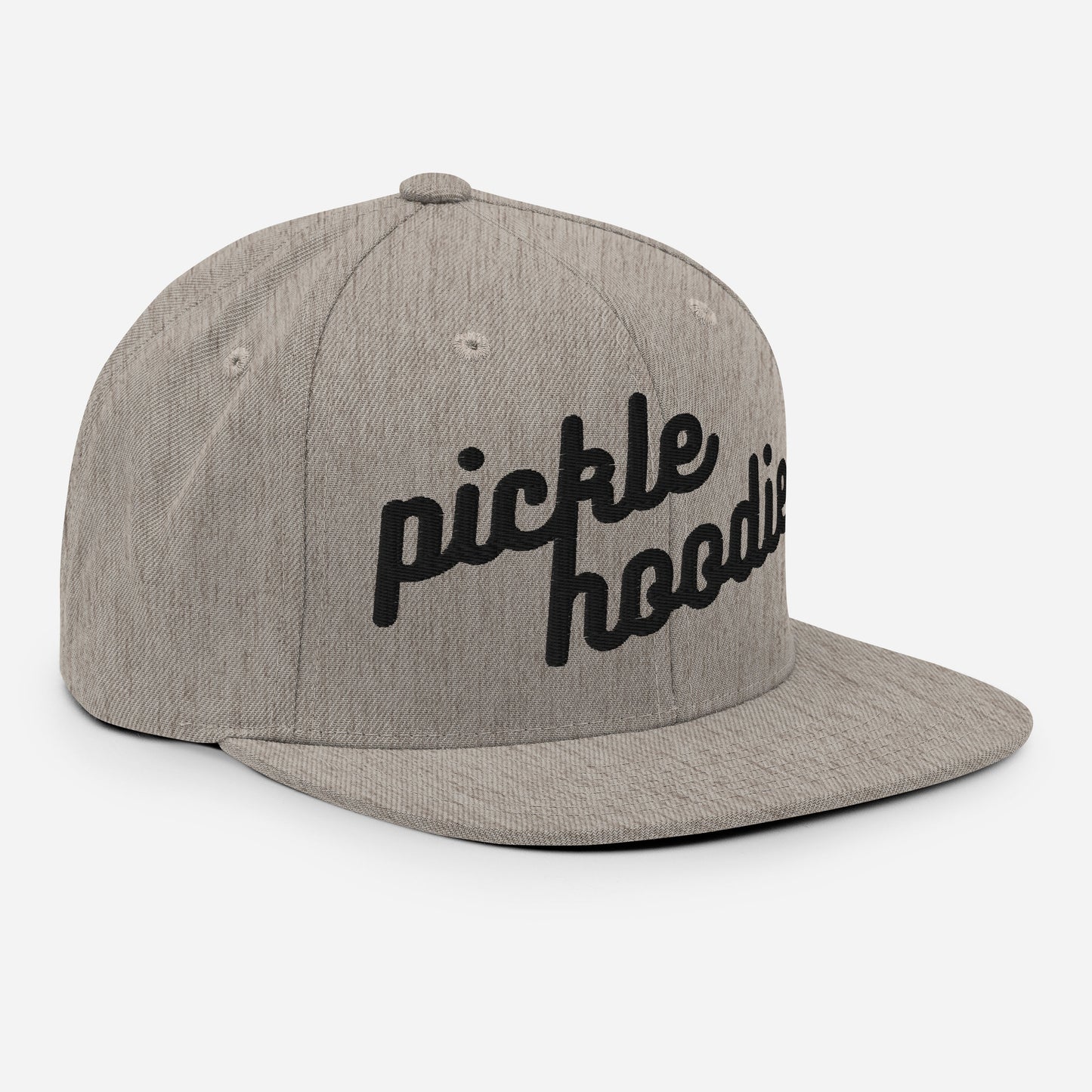 Picklehoodie 3D Puff Embroidered Snapback Hat