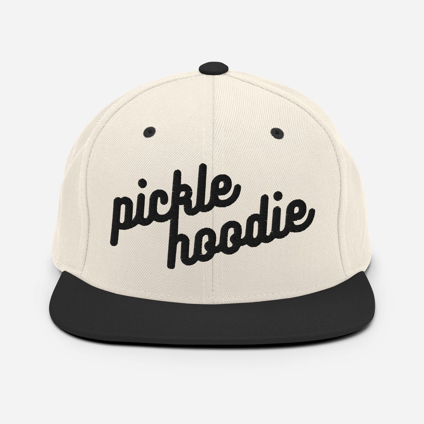 Picklehoodie 3D Puff Embroidered Snapback Hat