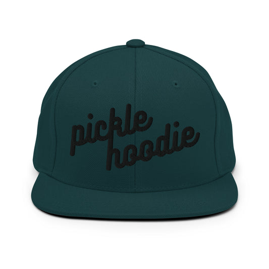 Picklehoodie 3D Puff Embroidered Snapback Hat