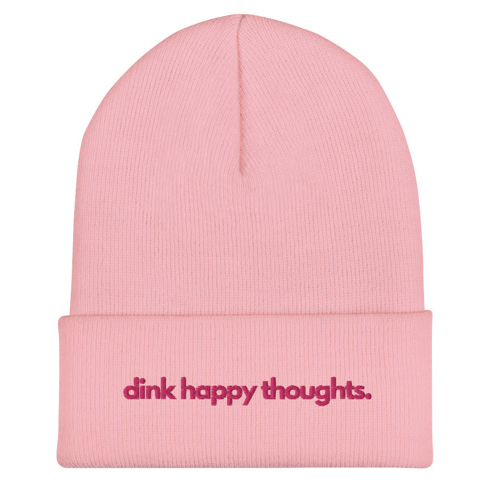 Dink Happy Thoughts Embroidered Cuffed Beanie