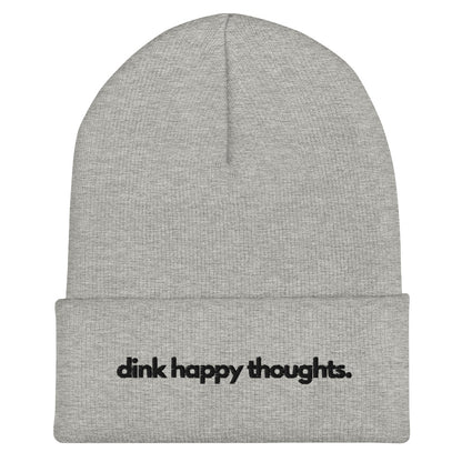 Dink Happy Thoughts Embroidered Cuffed Beanie