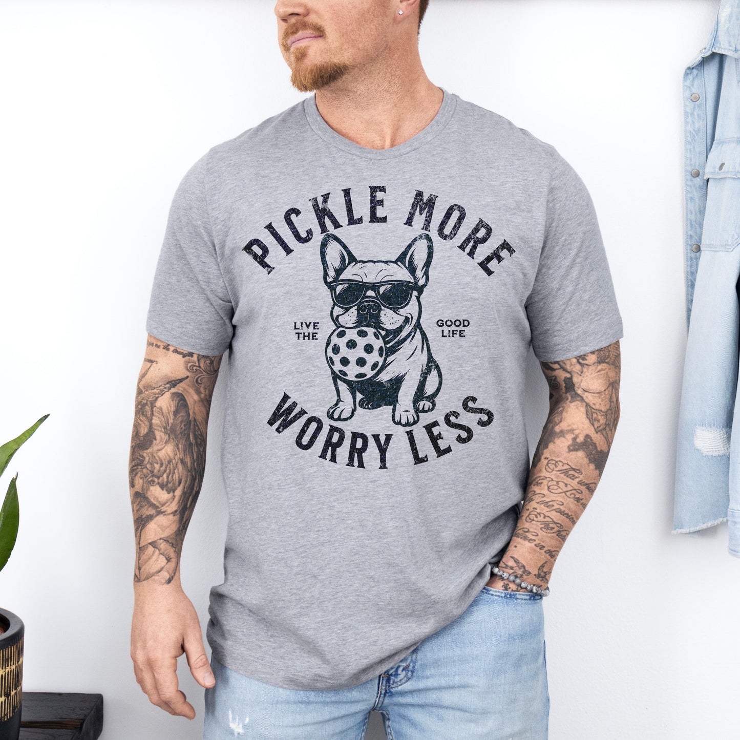 Pickle More Worry Less Unisex Softstyle Tee