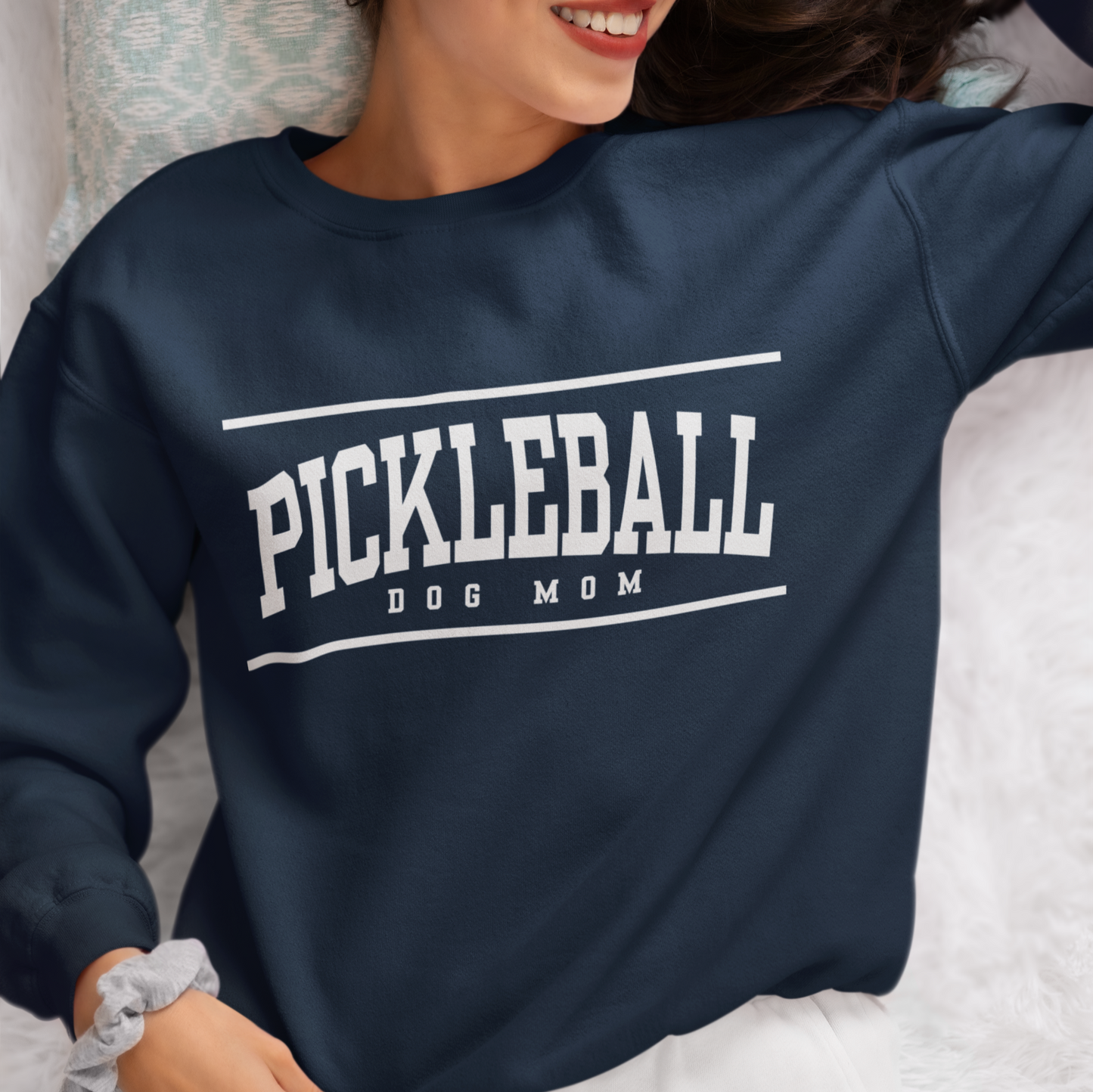 Pickleball Dog Mom Premium Sweatshirt