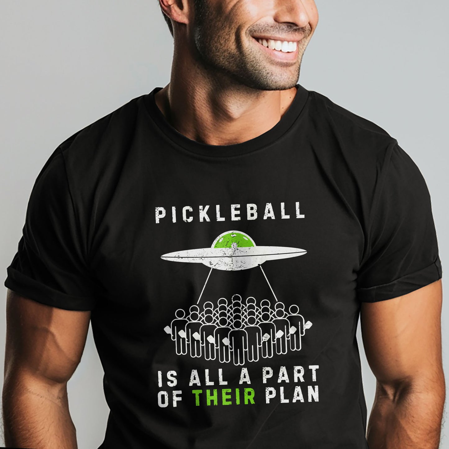 Alien Pickleballers Unisex Cotton Tee