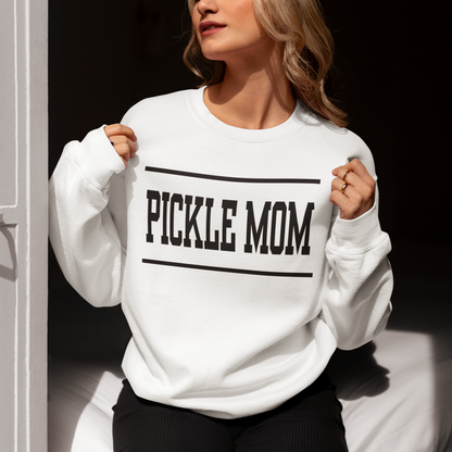 Varsity Pickle Mom Pickleball Premium Sweatshirt