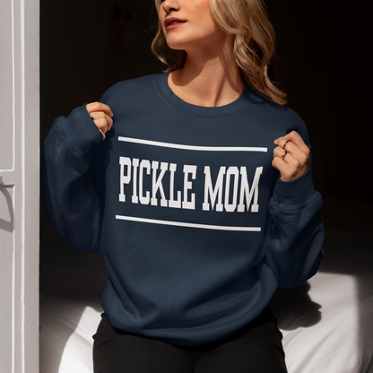 Varsity Pickle Mom Pickleball Premium Sweatshirt