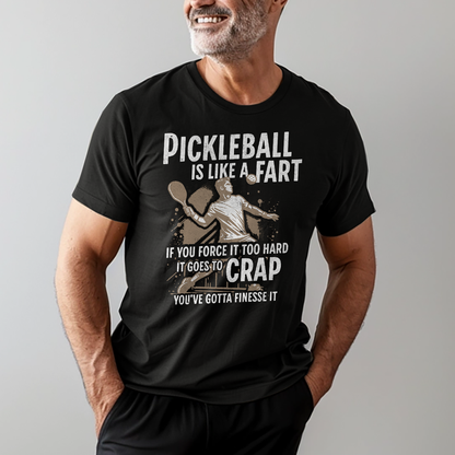 Pickleball Is Like a Fart Softstyle Cotton Tee