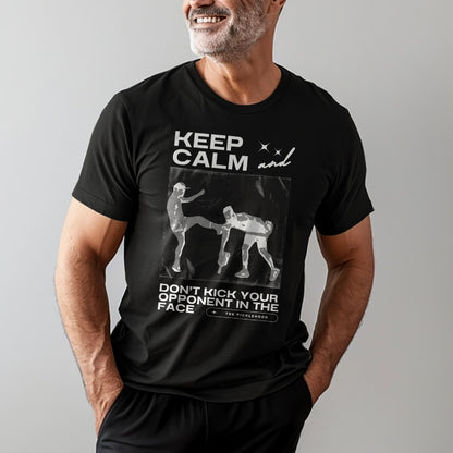 Keep Calm Don't Kick Softstyle Unisex Tee