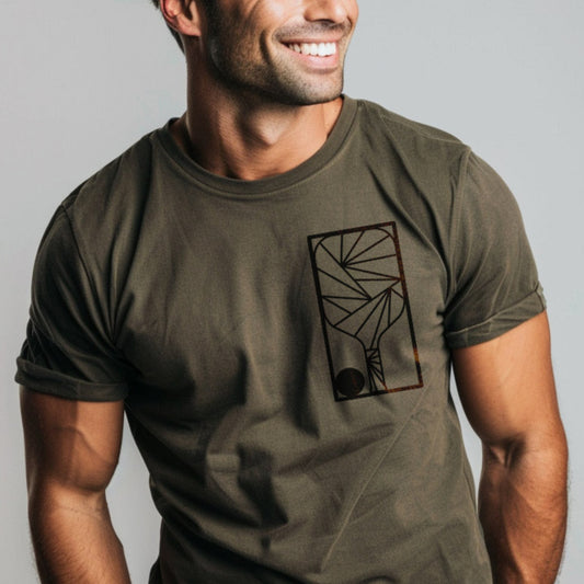 Geometric Patch Unisex Cotton Tee