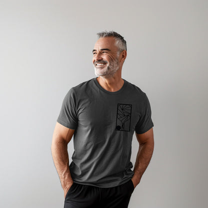 Geometric Patch Unisex Cotton Tee