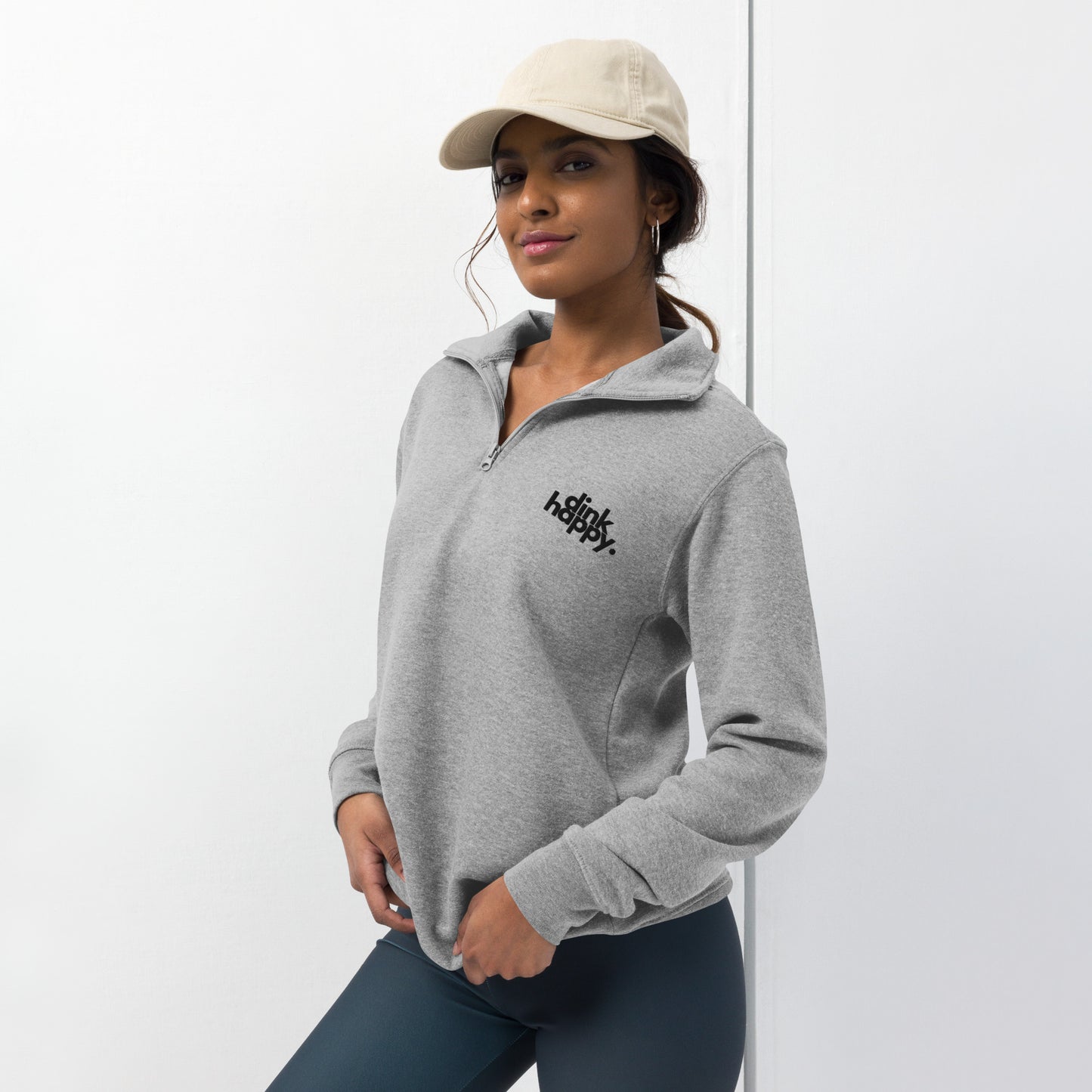 Embroidered Unisex fleece pullover