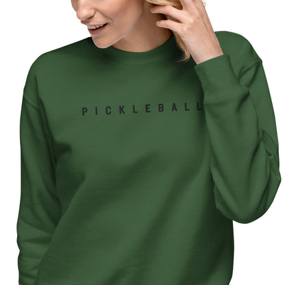 Embroidered Pickleball Unisex Premium Sweatshirt