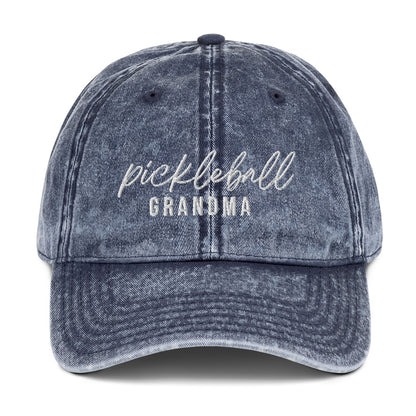 Pickleball Grandma Vintage Cotton Twill Cap