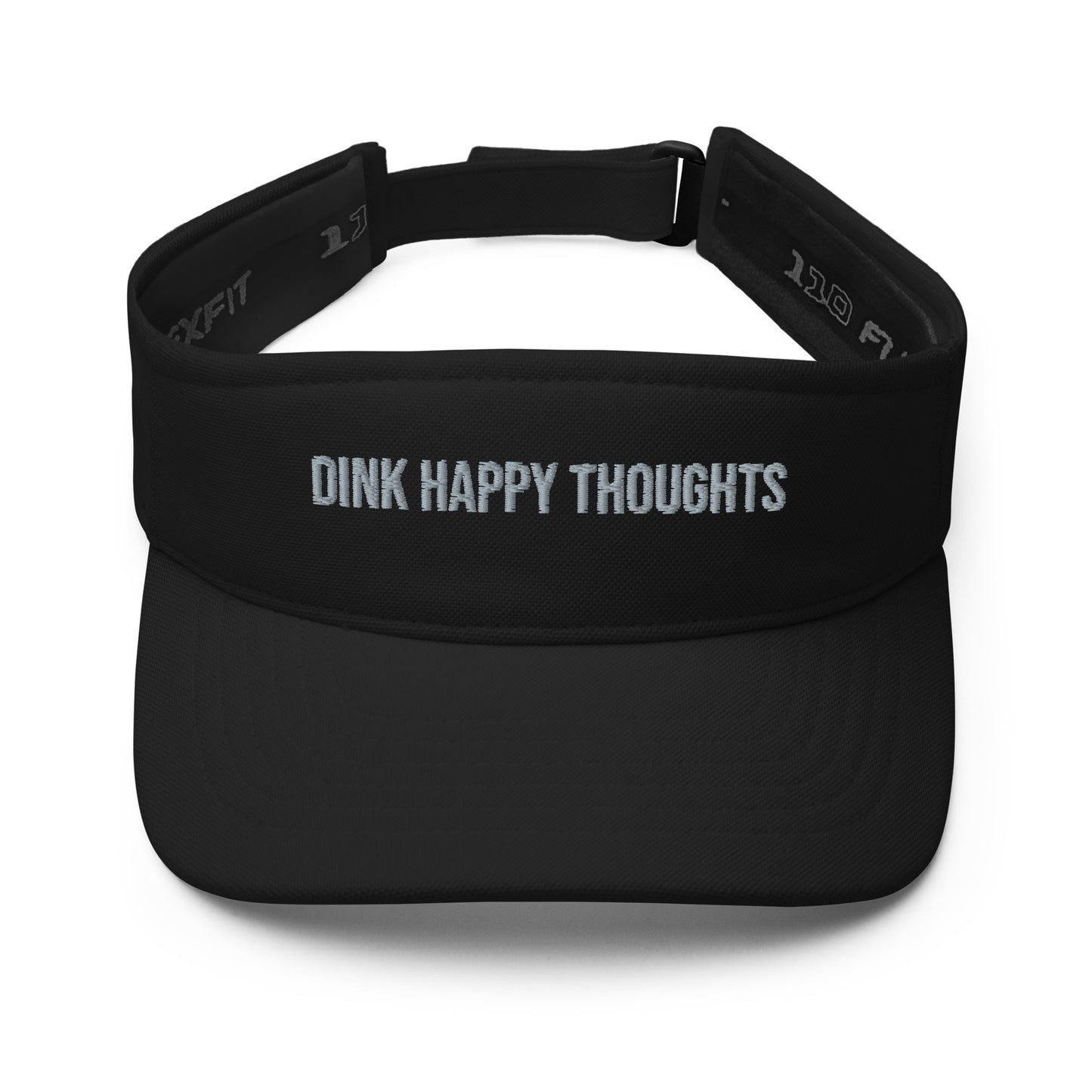 Embroidered Dink Happy Thoughts Flex-fit Visor