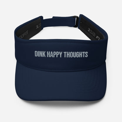 Embroidered Dink Happy Thoughts Flex-fit Visor