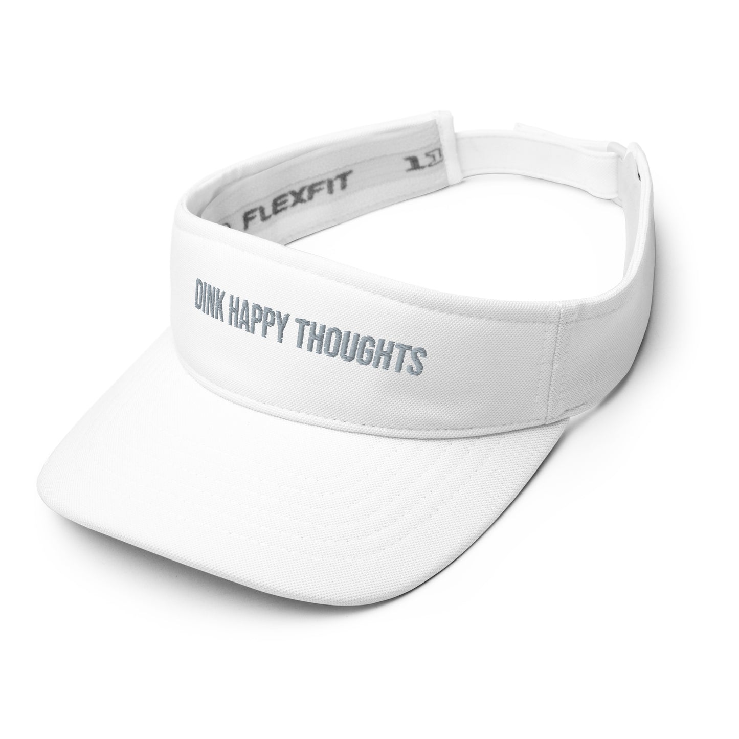 Embroidered Dink Happy Thoughts Flex-fit Visor