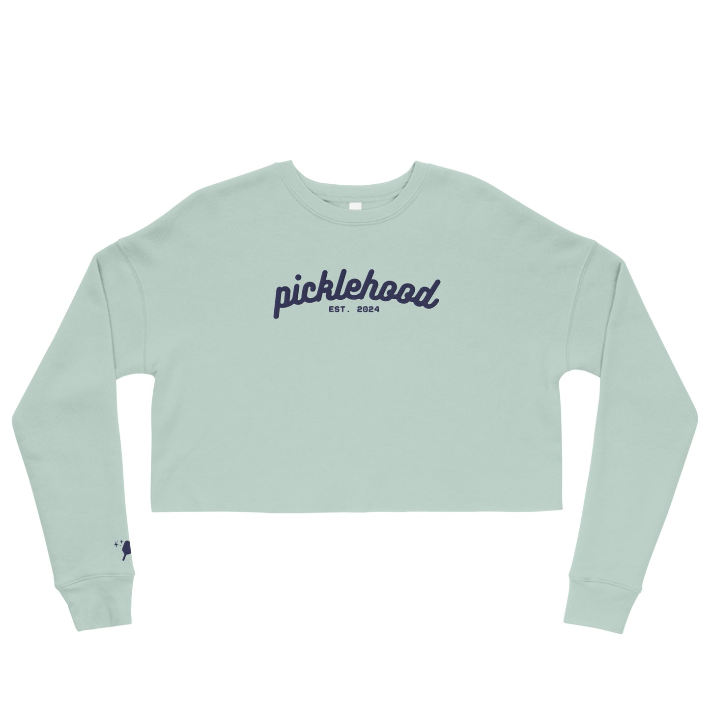 Embroidered Crop Picklehood Sweatshirt