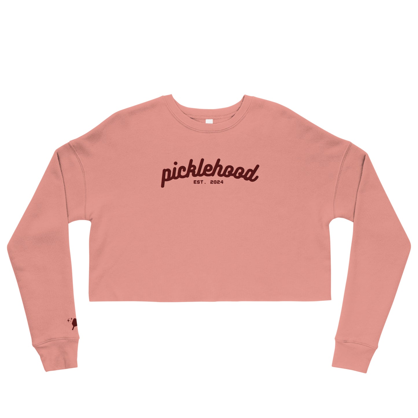 Embroidered Crop Picklehood Sweatshirt