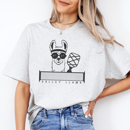 Volley Llama Unisex Cotton Tee