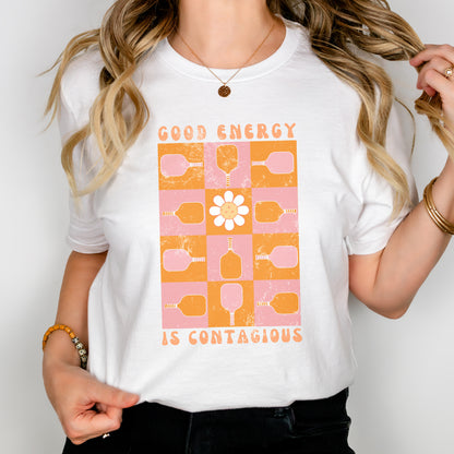 Good Energy is Contagious Bold Unisex Cotton Tee